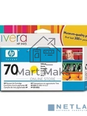 Картридж струйный HP №70 C9454A желтый для HP DJ Z2100/Z3100 (130мл)