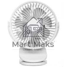 Вентилятор Centek CT-5045 белый, настольный, 5 Вт, 4 скорости, 15 см