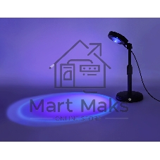 Атмосферная светодиодная настольная лампа Ambrella light DE8385 BK черный LED RGB 3W (ПДУ RGB)