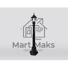 Светильник Ambrella light ST2037 BK/CL черный/прозрачный IP54 E27 max 40W D150*1100