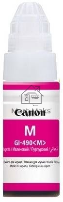 Чернила Canon GI-490M 0665C001 пурпурный для Canon Pixma G1400/2400/3400 (70мл)