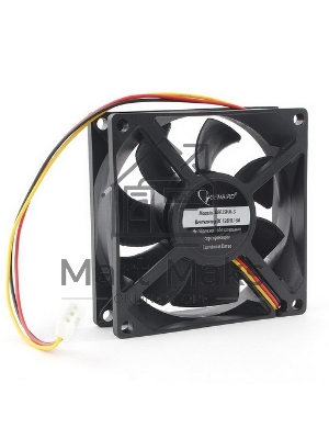 Вентилятор для корпуса Gembird D8025HM-3 черный 80мм 2600rpm 30.5db 3-pin