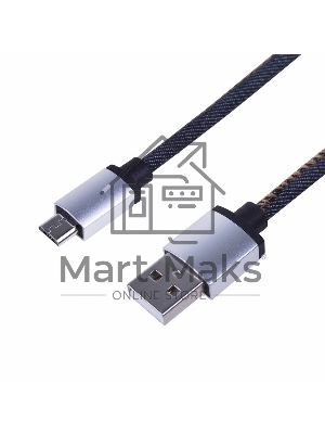 Кабель Rexant (18-4242) USB кабель MicroUSB, шнур в джинсовой оплетке 
