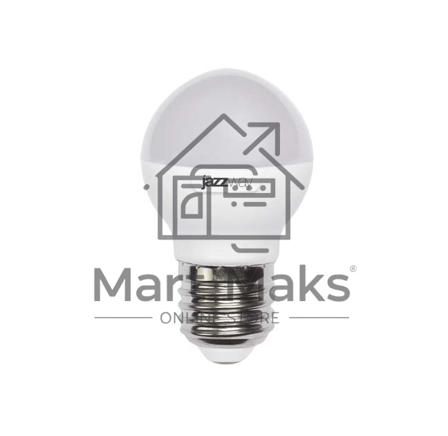 Лампа светодиодная PLED-SP-G45 7Вт шар 5000К холод. бел. E27 540лм 230В JazzWay 1027887-2