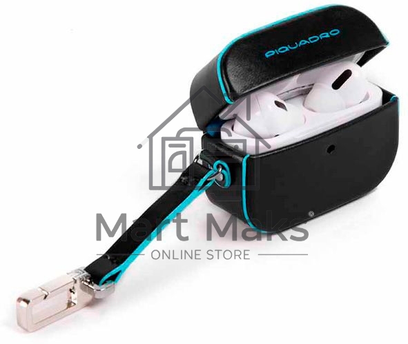 Чехол для наушников Piquadro Blue Square AC5308B2/N черный натур.кожа