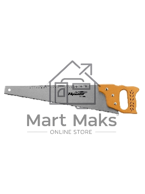 Ножовка по дереву Sparta 500 мм, 7-8 ТРI, каленый зуб, линейка, деревянная рукоятка