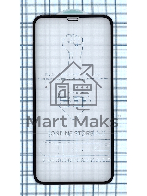 Защитное стекло 5D для Apple iPhone XS Max черный