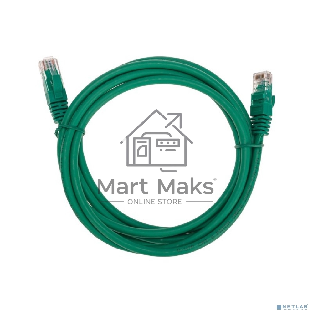 Патч-корд U/UTP Rexant категория 6, RJ45-RJ45, неэкранированный, 26AWG, LSZH, зеленый, 2 м