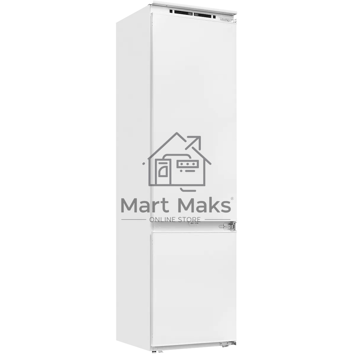 Встраиваемый холодильник Kuppersberg RBN 1960, High-Tech, объем 267 л, скользящий фасад, электронное управление, No Frost, антибактериальный пластик, звуковой сигнал при открытой дверце, перенавешиваемые двери, LED освещение, уровень шума 41 дБ, энергоэфф