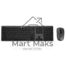 Комплект клавиатура+мышь Oklick 300M беспроводной, USB, 1600 DPI, серый/чёрный