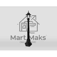Светильник Ambrella light ST2037 BK/CL черный/прозрачный IP54 E27 max 40W D150*1100