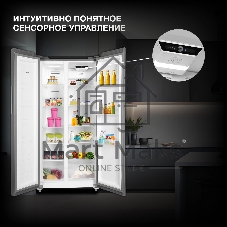 Холодильник Hyundai CS4083FIX 2-хкамерн. нержавеющая сталь (двухкамерный)
