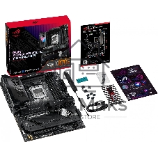 Материнская плата ASUS ROG STRIX X870E-E GAMING WIFI, AM5, AMD X870E, 4xDDR5, 4xSATA, 5xM.2, 2xPCIe 5.0 x16, 1xPCIe 4.0 x4, 1xPCIe 4.0 x1, DisplayPort, HDMI, 1x5Gb LAN, USB Type-C, 5x3.5 мм, 7.1, ATX