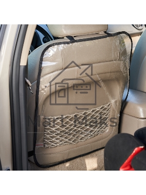 Накидка защитная Rexant на спинку переднего сиденья (60х50 см) ПВХ, прозрачная