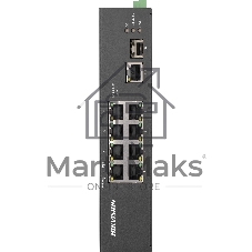 Коммутатор Hikvision DS-3T0310HP-E/HS, 6×100 Мбит/с PoE+ + 2×100 Мбит/с Hi-PoE + 1×1 Гбит/с + 1×1 Гбит/с SFP, неуправляемый