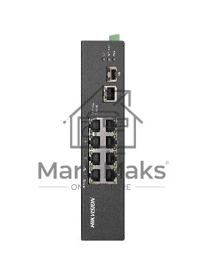 Коммутатор Hikvision DS-3T0310HP-E/HS 8x100Mb 1G 1SFP 6PoE+ 110W неуправляемый