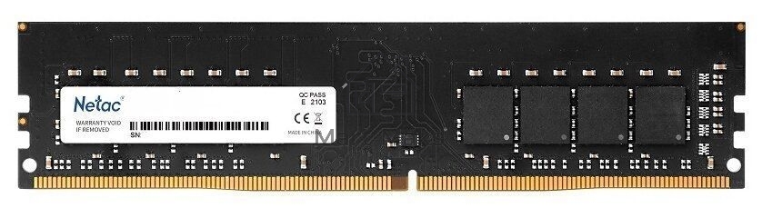 Оперативная память NETAC Basic, DDR4, 32GB (1x32GB), 3200MHz, CL22, DIMM