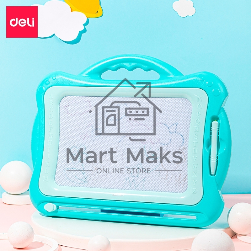 Доска магнитно-маркерная Deli 50303BLUE магнитно-маркерная лак синий 41.6х33.5см пластик рама