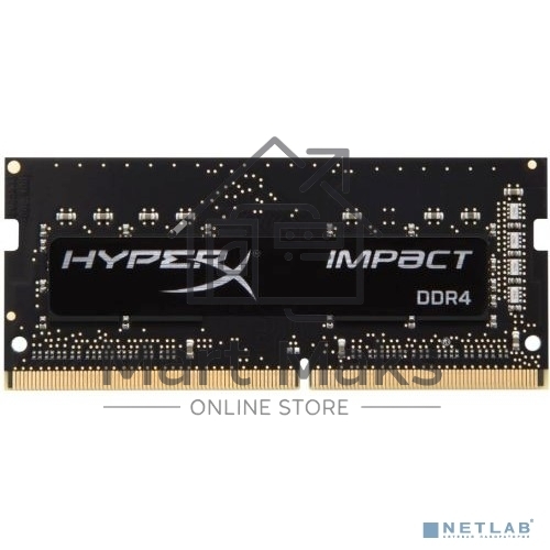Оперативная память Kingston Fury Impact, DDR4, 16GB (1x16GB), 3200MHz, CL20, SO-DIMM