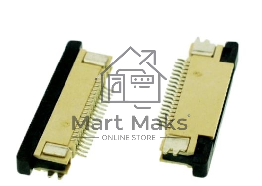 Разъем FPC Half Coverage Bottom Contact 0.5K-BX-28PWB 28 pin высота 2мм шаг 0,5мм