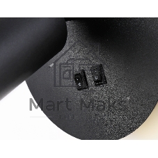 Настенный светильник с выключателем Ambrella light FW2463 BK черный GU10 max 12W+LED 4200K 7W D145*150