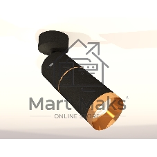 Светильник Ambrella Light XM6313012 SBK/PYG черный песок/золото желтое полированное MR16 GU5.3