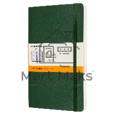 Блокнот Moleskine CLASSIC SOFT QP616K15 Large 130х210 мм 192 стр. линейка мягкая обложка зеленый