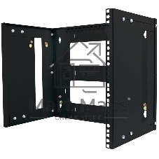 Кронштейн телекоммуникационный Cabeus NC-9U-BK настен. регул.глуб. 9U 19