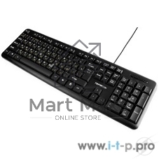 Клавиатура проводная Гарнизон GK-100, USB, черный