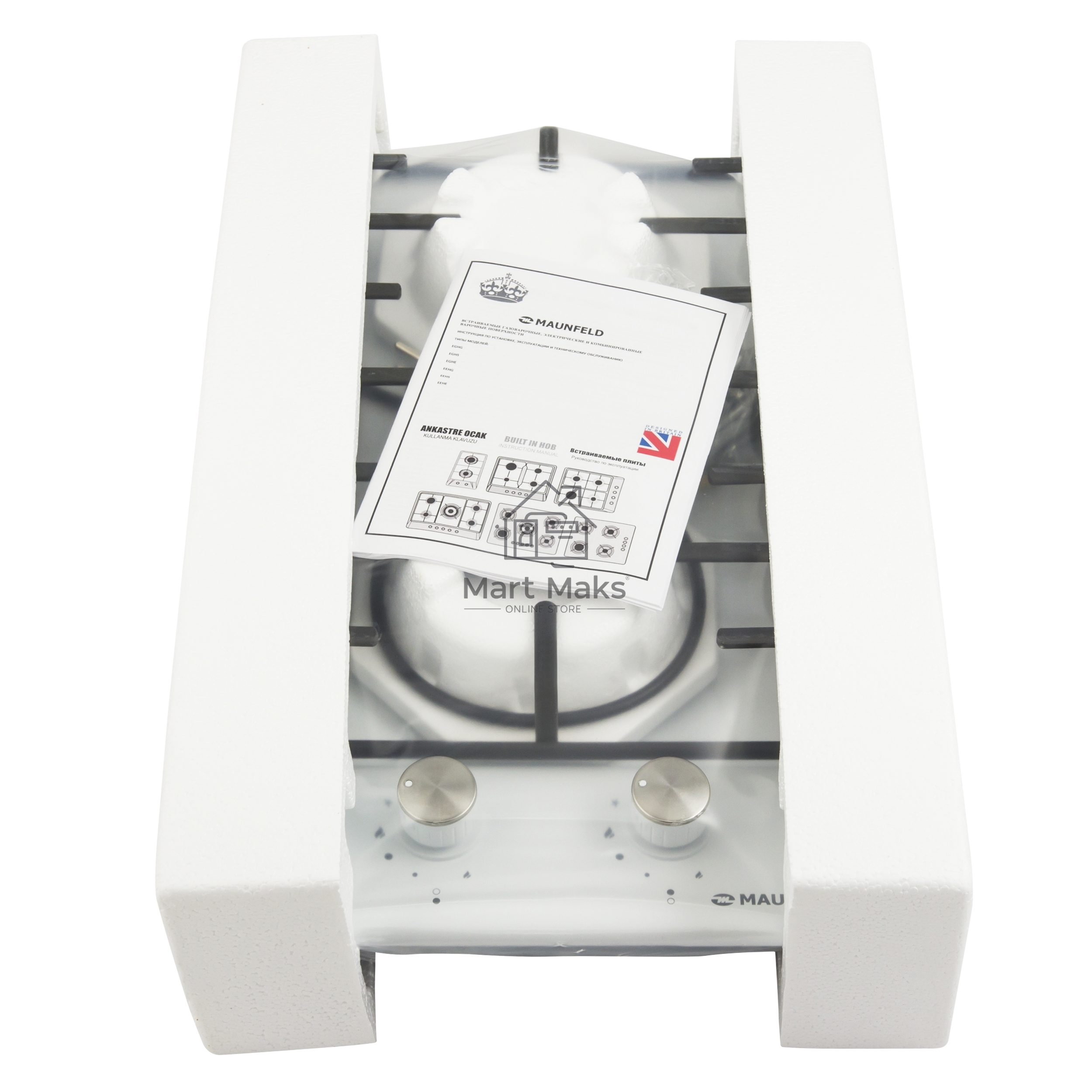 Газовая варочная панель Maunfeld EGHE.32.3EW/G Домино, • Тип: газовая 30см • Тип установки: независимая • Управление: фронтальное, переключатели поворотные • Нагревательный элемент: конфорка, 2шт • Мощность конфорок, Вт: 2600, 1700 • Материал исполнения: 