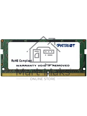 Оперативная память Patriot Signature, DDR4, 16GB (1x16 GB), 2666 MHz, CL19, SO-DIMM