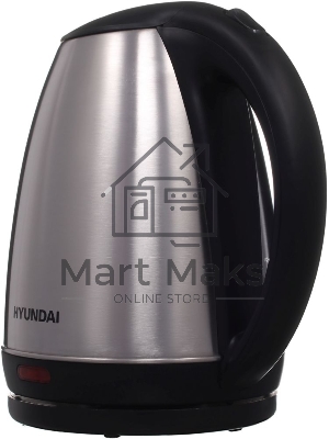 Чайник электрический Hyundai HYK-S1030 1.7л. 2200Вт серебристый матовый/черный (корпус: металл)