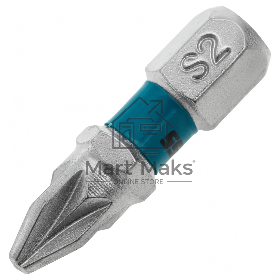 Набор бит GROSS РZ2x25, сталь S2, 10шт 11340
