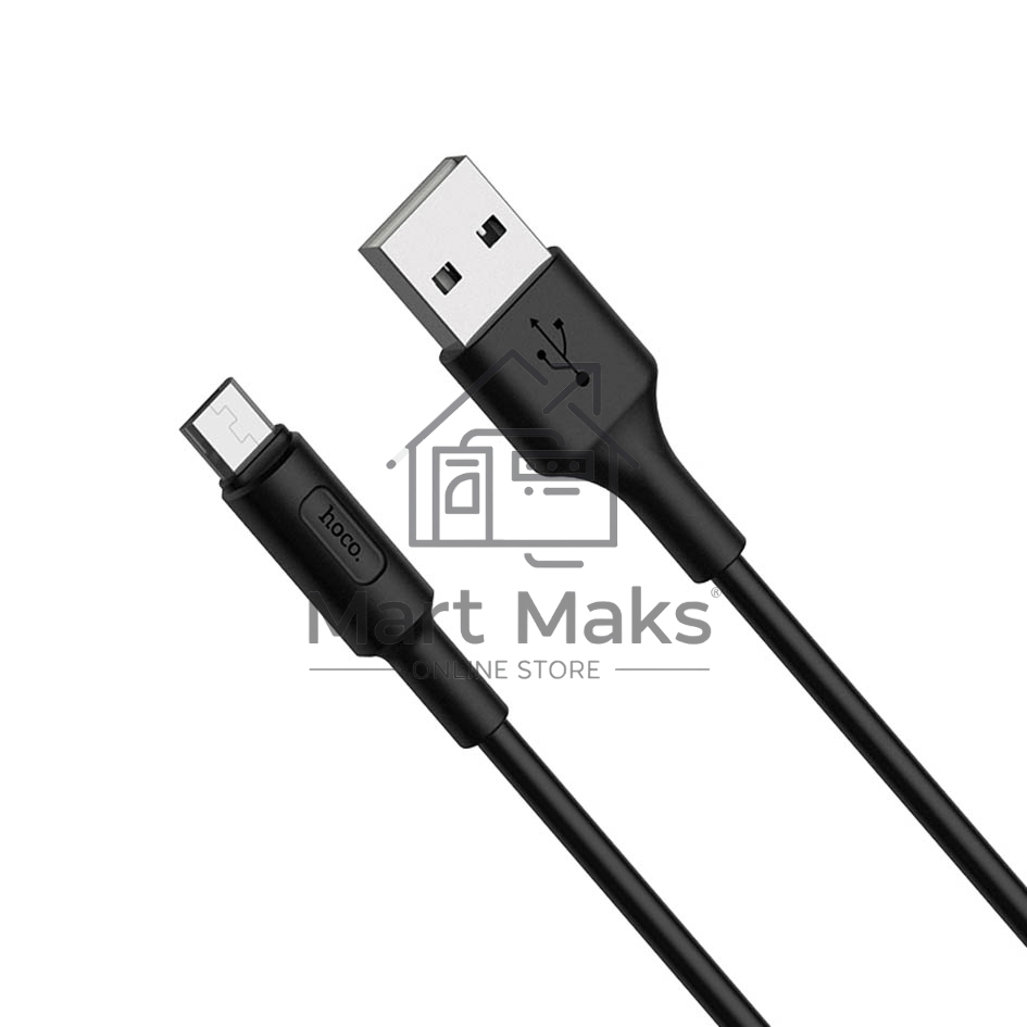 Кабель USB 2.0 hoco X25, AM/microBM, черный, 1м