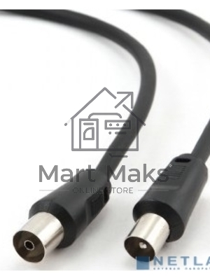 Кабель телевизионный Gembird, CCV-515, Coaxial M/F, 1.8м