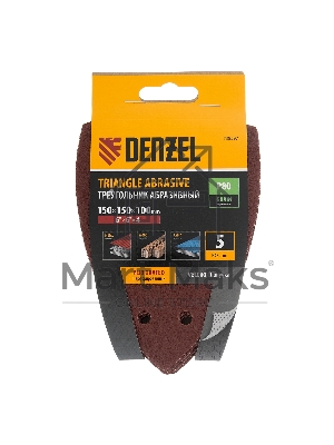 Треугольник абразивный Denzel на ворc. подложке под 