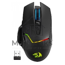 Мышь беспроводная Redragon Mirage Pro черный, 8000 dpi, радиоканал, USB, кнопки - 9