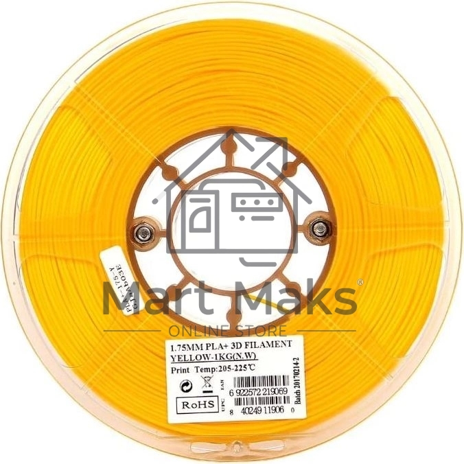 Пластик для принтера 3D Esun PLA+175Y1 PLA d1.75мм 1кг 1цв. желтый