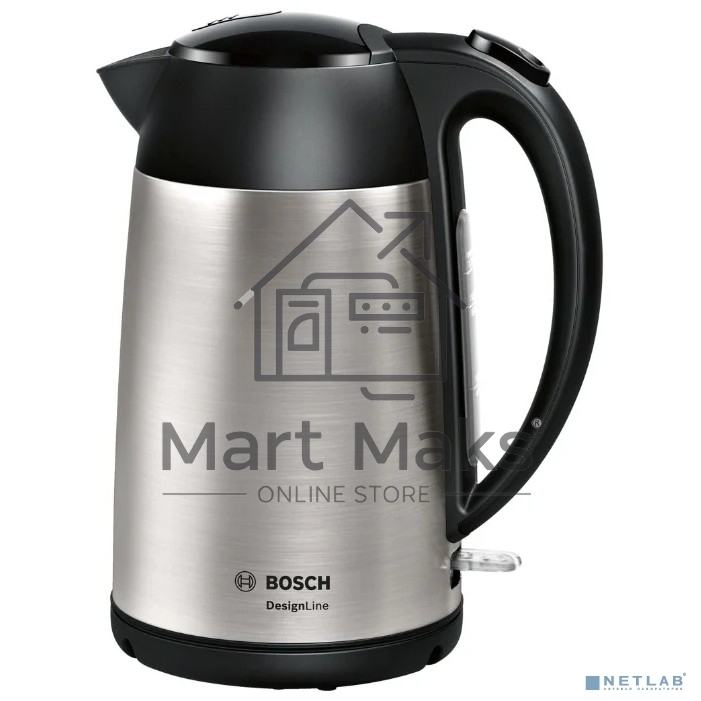 Чайник электрический Bosch TWK3P420 1.7л. 2400Вт черный (корпус: нержавеющая сталь)