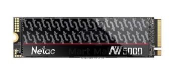 Накопитель SSD Netac NV5000-T, 1TB, M.2 2280, PCIe 4.0 x4, NVMe, R/W 4800/4600, с радиатором