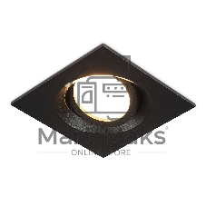 Встраиваемый поворотный точечный светильник Ambrella light TN102744 BK черный IP20 GU5.3 95*95*25