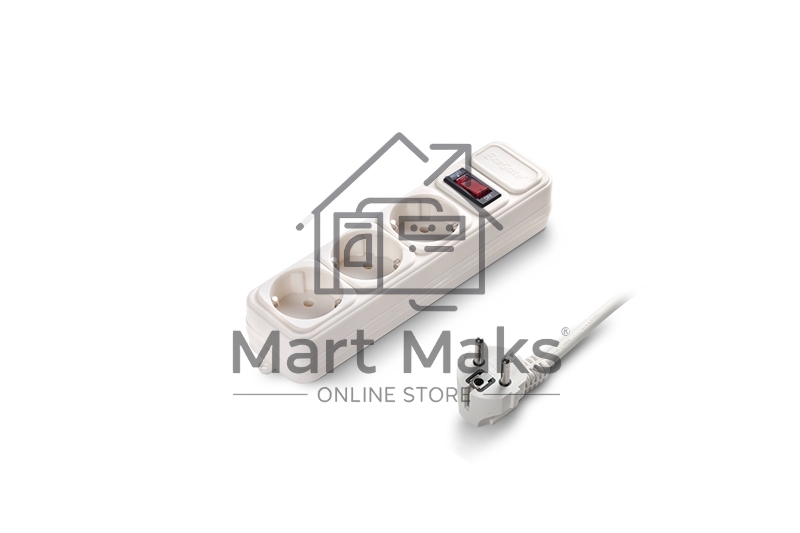 Сетевой фильтр ExeGate EX221184RUS SP-3-5W (3 розетки, 5м, евровилка, белый)