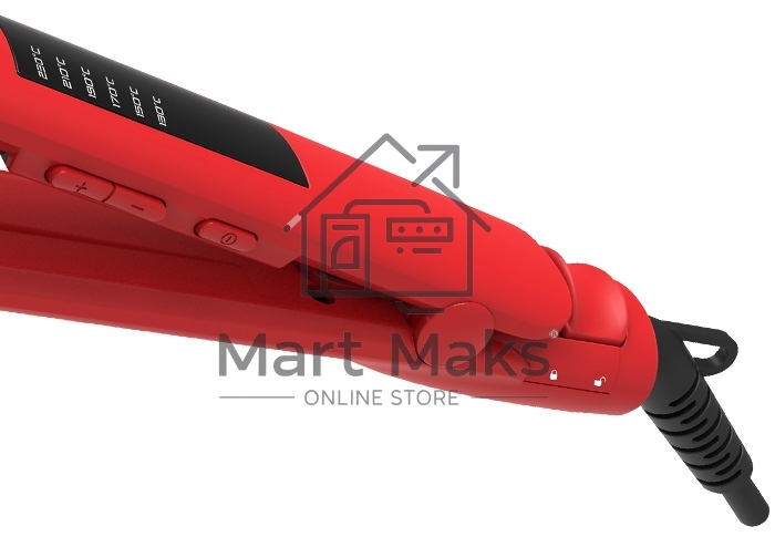Выпрямитель Centek CT-2031 RED 60Вт, плав. пластины 120x44 мм, LED, ультратонкий диз, авто выключен.