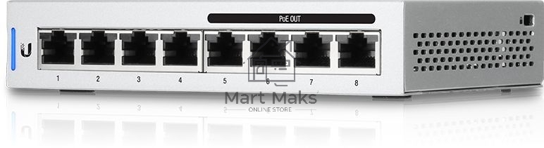Сетевой коммутатор Ubiquiti UniFi Switch 8 60W (US-8-60W-EU)