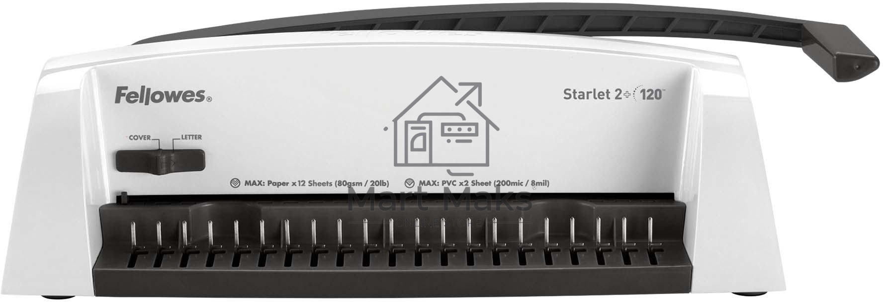 Переплетчик Fellowes Starlet 2+ (FS-52279) A4/перф.12л.сшив/макс.120л./пластик.пруж. (6-16мм)