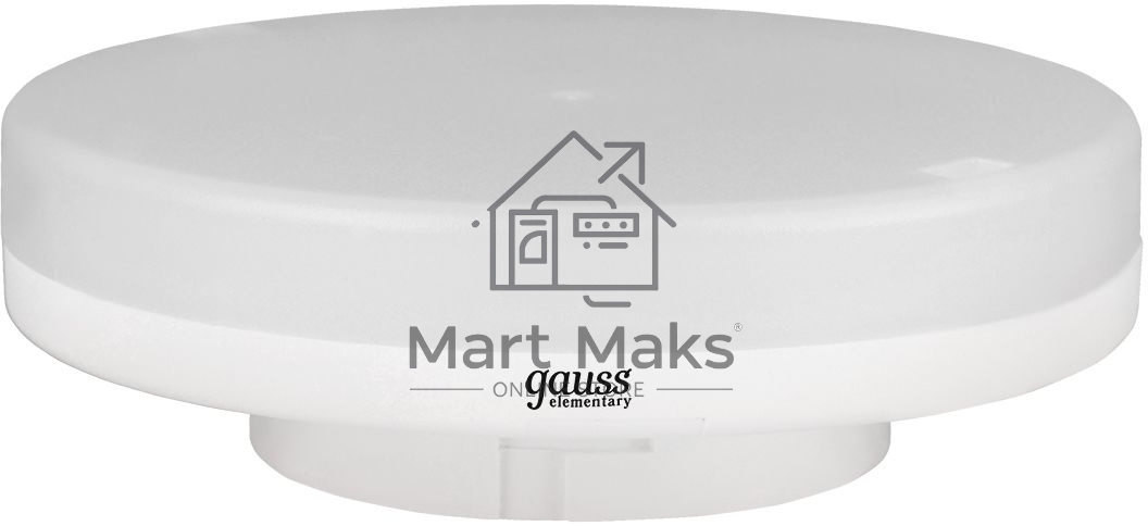 Лампа светодиодная Gauss Elementary GX53 6Вт цок.: GX53 таблетка 220B 4100K св. свеч. бел. ней. (упак.: 10 шт)