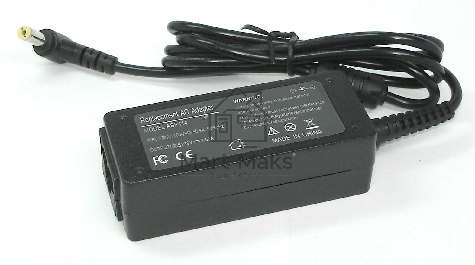 Блок питания (сетевой адаптер) для ноутбуков Delta 19V 1.58A 5.5x1.7, REPLACEMENT