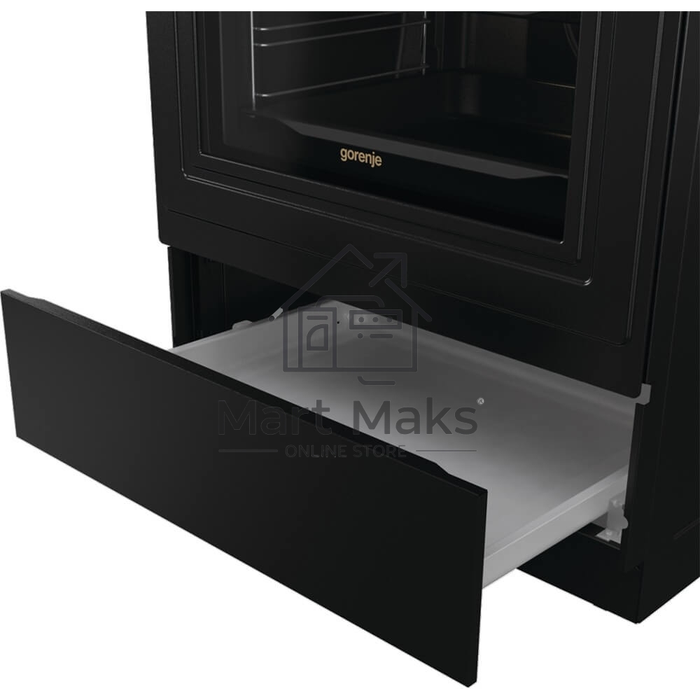 Плита электрическая Gorenje GECS6B71CLB черный, конфорок 4 электрических, духовка 71 л, 60 см x 85 см x 60 см