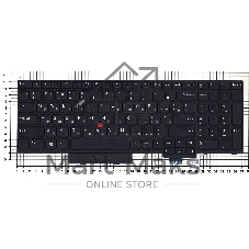 Клавиатура для ноутбука Lenovo ThinkPad T580 черная