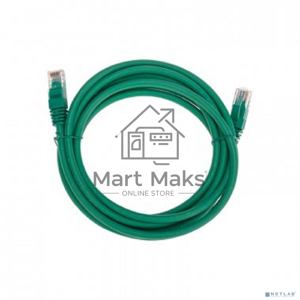 Патч-корд U/UTP Rexant категория 6, RJ45-RJ45, неэкранированный, 26AWG, LSZH, зеленый, 3 м